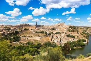 Toledo, Spain old town city skyline. photo