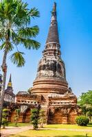 Wat Yai Chaimongkol Temple in Ayutthaya Thailand photo