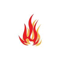 Fire Flame Logo Vector Template Illustration