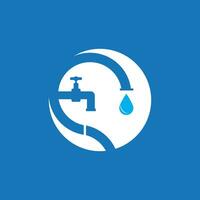 Plumbing service logo vector template illustration