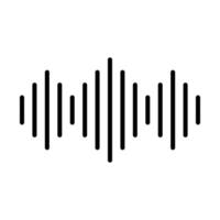 soundwave icon in line style vector