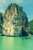 hermosa paisaje de Phang nga nacional parque en Tailandia foto