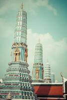 Wat Phra Kaeo, Templo de la Esmeralda Buda Bangkok, Asia Tailandia foto