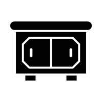 Desk Vector Glyph Icon For Personal And Commercial Use.