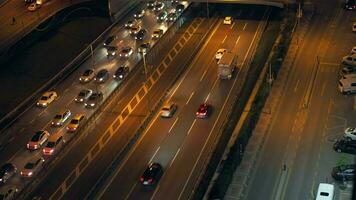 Turkey istanbul 12 january 2023, traffic in a high away in istanbul video