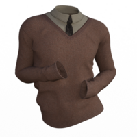 sweater with tie isolated png