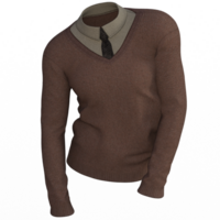 sweater with tie isolated png