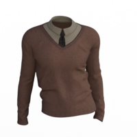 sweater with tie isolated png