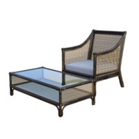 rotin chaise isolé png