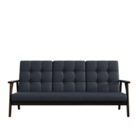 leather sofa on a transparent png