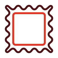 Picture Frame Thick Line Two Colors Icon Design vector