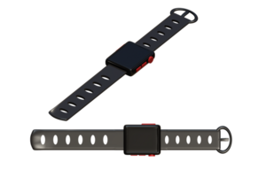 3d representación de inteligente mirar, deporte mirar, salud banda monitor png