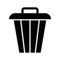 Dustbin Vector Glyph Icon For Personal And Commercial Use.