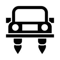 Hover Car Vector Glyph Icon For Personal And Commercial Use.