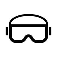 vr lentes vector glifo icono para personal y comercial usar.