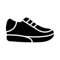 Sneakers Glyph Icon Design vector