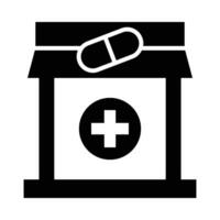 Drugstore Vector Glyph Icon For Personal And Commercial Use.