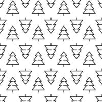 Pine Tree seamless pattern background. vector