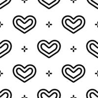 Heart shaped seamless pattern background. vector