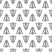 Pine Tree seamless pattern background. vector