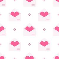 Love letter seamless pattern background. vector