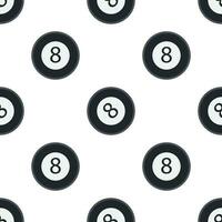 Pool ball seamless pattern background. vector