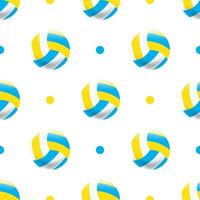Volleyball Ball seamless pattern background. vector