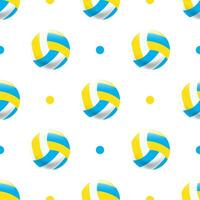 Volleyball Ball seamless pattern background. vector