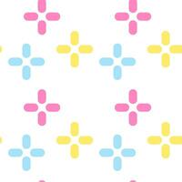 Abstract modern shapes seamless pattern background. vector