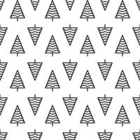 Pine Tree seamless pattern background. vector