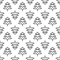 Pine Tree seamless pattern background. vector