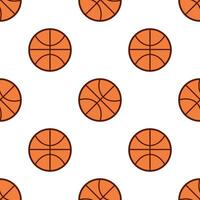 Basketball Ball seamless pattern background. vector