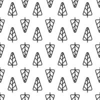Pine Tree seamless pattern background. vector