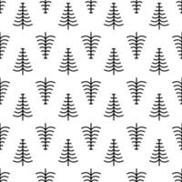 Pine Tree seamless pattern background. vector