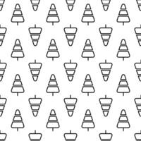 Pine Tree seamless pattern background. vector