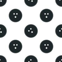Black bowling ball seamless pattern background. vector