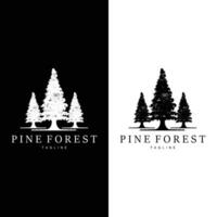 Forest Logo, Jungle Adventure Simple Design Vector, Illustration Template vector