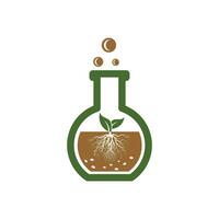 Bio chemistry round lab icon or Logo Design Template Vector Illustration very elegant and luxury