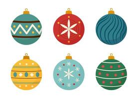 Ornaments Christmas set1 vector