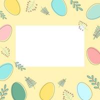 Easter eggs background vector