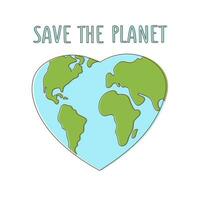 Save the planet concept vector