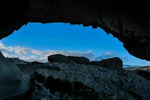 Scenic mountain landscape photo