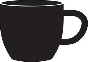 Coffee Mug vector silhouette illustration