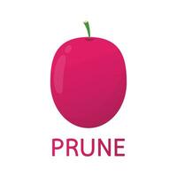 Prunes cartoon vector. symbol. logo design. vector