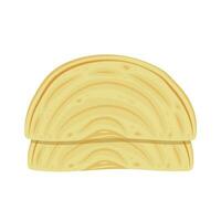 Chapati vector. Chapati on white background. chili and onion vector. vector