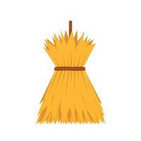 Haystack vector. Haystack on white background. Wheat straw. vector