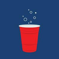 Beer cup cartoon vector. symbol. logo design. ping pong ball. game. vector