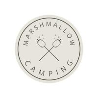 Marshmallow logo design. Marshmallow symbol vector. vector