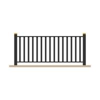 Balcony cartoon vector. Railing vector. Fence vector. vector