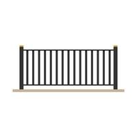 Balcony cartoon vector. Railing vector. Fence vector. vector